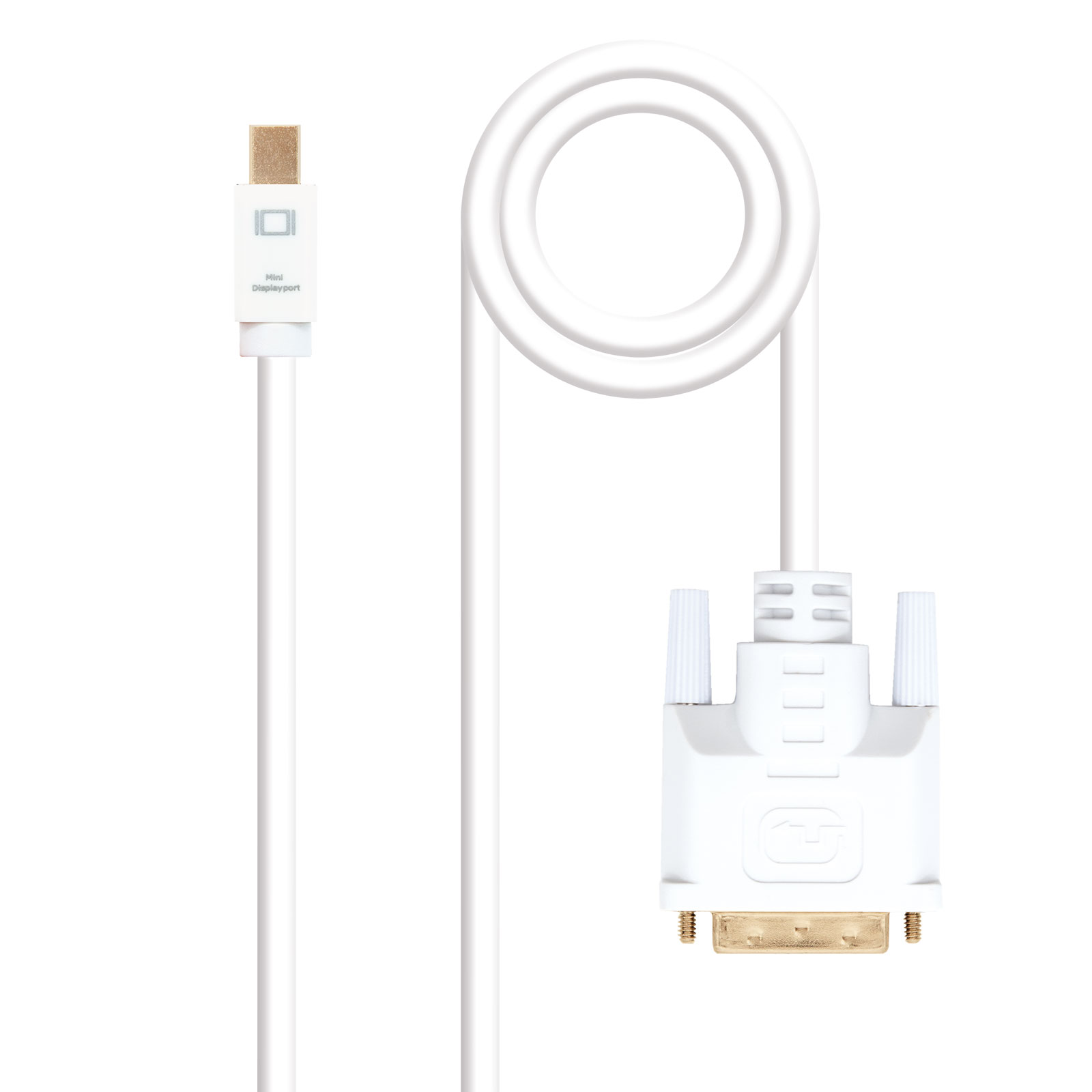 Cable nanocable conversor mini dp a dvi mini dp - m - dvi - m blanco 2.0 m - 1 Cable nanocable conversor mini dp a dvi mini dp - m - dvi - m blanco 2.0 m - Imagen 1