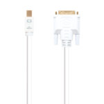 Cable nanocable conversor mini dp a dvi mini dp - m -  dvi - m blanco 2.0 m - Imagen 2
