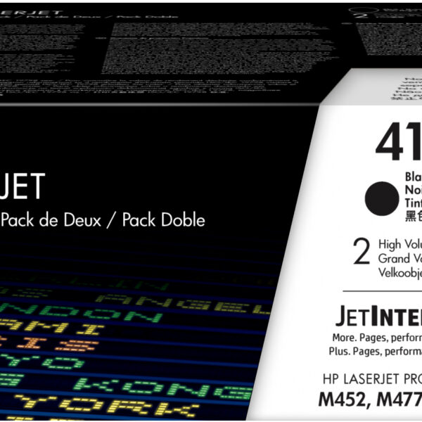 Pack toner hp laserjet 410x alta capacidad 2 uds cf410xd