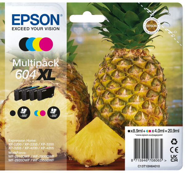 Multipack epson 604xl c13t10h64010 xp2200 wf - 2910 piña