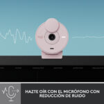Webcam logitech brio 300 rosado full hd -  usb tipo c - Imagen 3