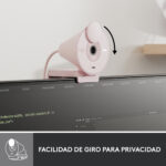 Webcam logitech brio 300 rosado full hd -  usb tipo c - Imagen 4