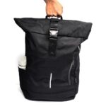 Mochila unisex ewent trendy roll para portatil 17.3 pulgadas negra - Imagen 8