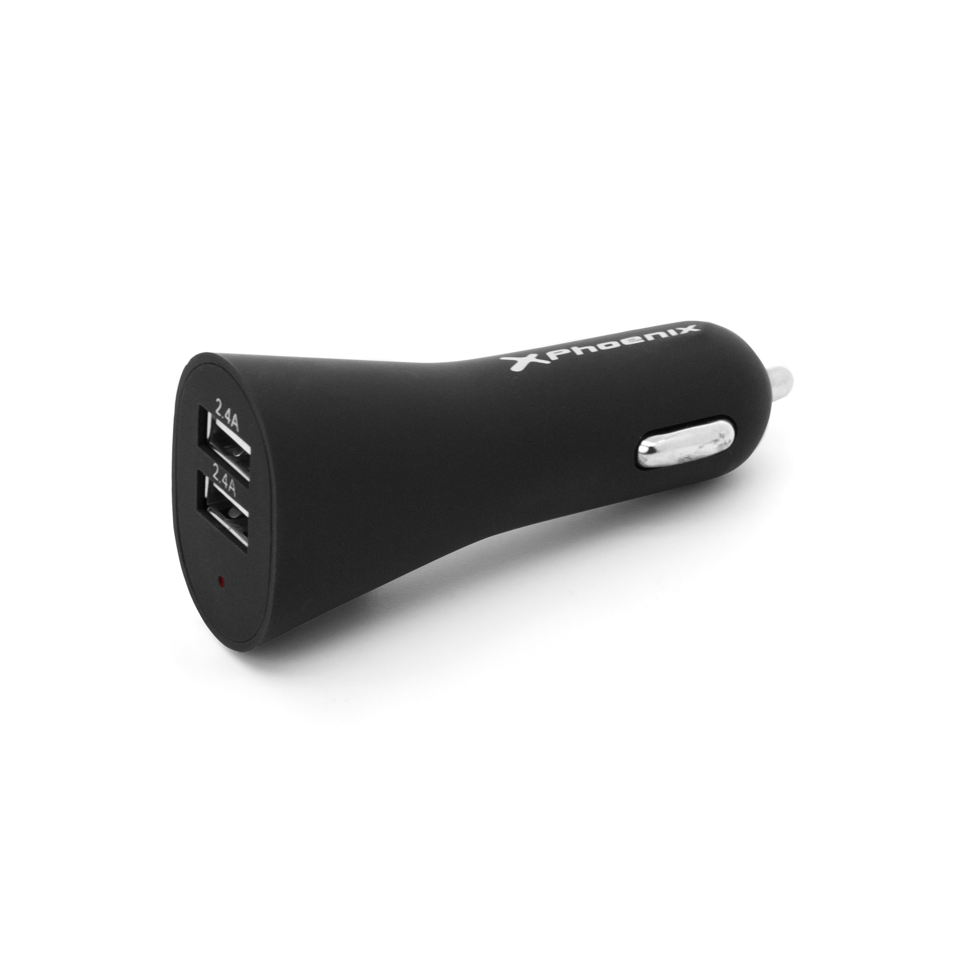Cargador universal phoenix phcarcharger2usb+ para coche - mechero 5v - 2 x usb 4.8a con luz led color negro acabado en silicona - 1 Cargador universal phoenix phcarcharger2usb+ para coche - mechero 5v - 2 x usb 4.8a con luz led color negro acabado en silicona - Imagen 1