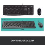 Combo teclado y raton logitech mk120 optico usb 2.0 negro - Imagen 8