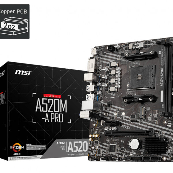 Placa base msi am4 a520m - a pro m - atx