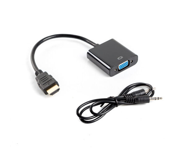 Adaptador lanberg hdmi macho -   vga hembra + minijack 3.5mm hembra 20cm