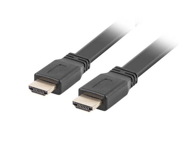 Cable hdmi lanberg macho - macho v2.0 4k plano 1m negro