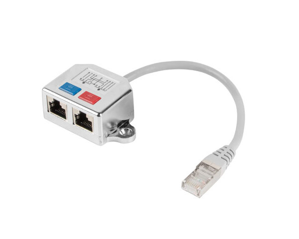 Adaptador lanberg splitter ethernet ftp rj45 a 2x rj45