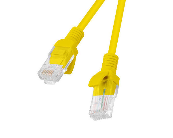 Cable red lanberg latiguillo cat.6 utp 5m amarillo fluke passed