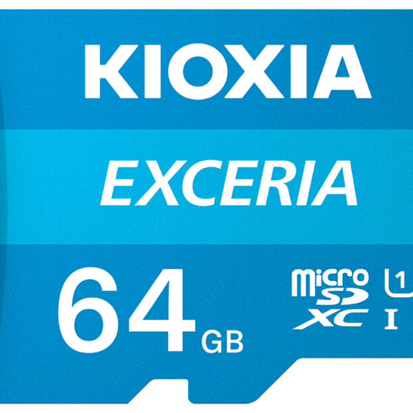 Tarjeta memoria micro sd kioxia 64gb exceria uhs - i c10 r100 con adaptador