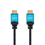 Cable hdmi (a) to hdmi (a) 4k 1.5m nanocable black  m - m - 60hz -  18gbps -  v2.0 -  trenzado