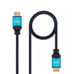 Cable hdmi (a) to hdmi (a) 4k 1.5m nanocable black  m - m - 60hz -  18gbps -  v2.0 -  trenzado - Imagen 2