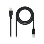 Cable impresora nanocable usb - a 2.0 a usb - b 2.0 1m negro macho - macho