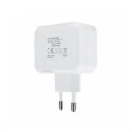 Cargador de pared doble tooq usb tipo c 3a -  usb tipo a 2.4a - 27w -  blanco - Imagen 3