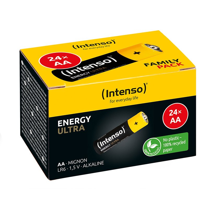 Pack de pilas alcalinas intenso energy ultra aa lr06 24 unidades - 1 Pack de pilas alcalinas intenso energy ultra aa lr06 24 unidades - Imagen 1