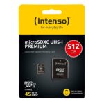 Tarjeta memoria micro sd intenso 512gb premium uhs - i cl10 + adaptador sd - Imagen 2