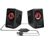 Altavoces mars gaming ms1 2.0 negro - rojo - Imagen 3