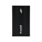 Caja externa tooq tqe - 2524b 2.5 pulgadas 9.5mm sata usb 3.0 negro