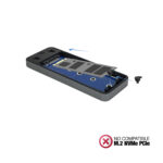 Caja externa tooq tqe - 2281g para ssd m.2 usb tipo c gris - Imagen 4