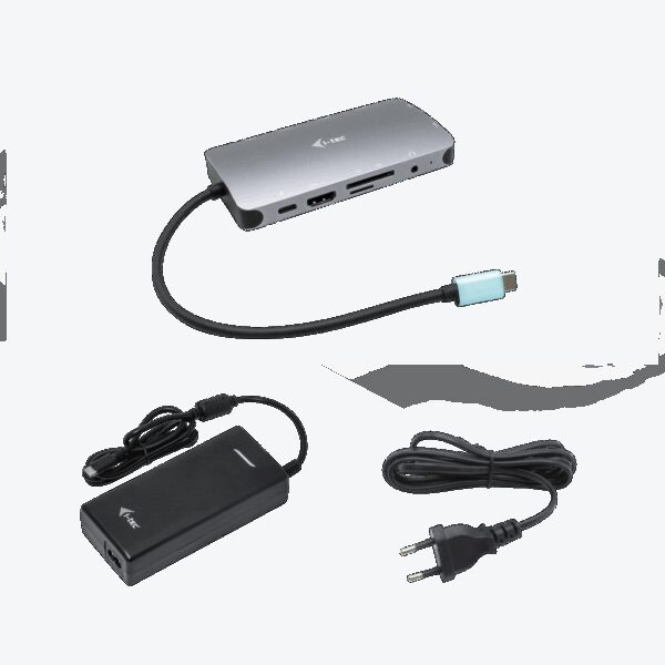 Nano dock i - tec usb - c metal hdmi - vga with lan + cargador 112w