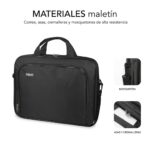 Maletin subblim oxford para portatil 13.3 pulgadas - 14 pulgadas negro - Imagen 3