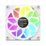 Ventilador caja nox hummer easylink argb 120mm blanco - Imagen 2