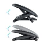 Reposapies tooq ajustable confort negro - Imagen 2