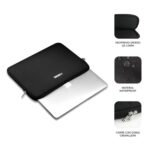 Funda subblim business laptop sleeve neoprene v2 para portatil 15.6 pulgadas negro - Imagen 2