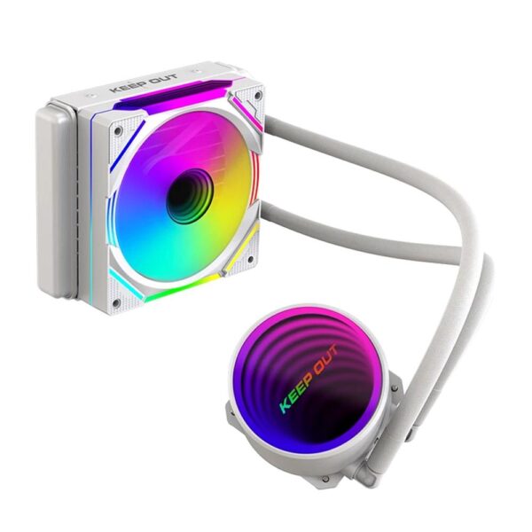 Kit refrigeracion liquida keep out xwc - 120 argb 120mm blanco