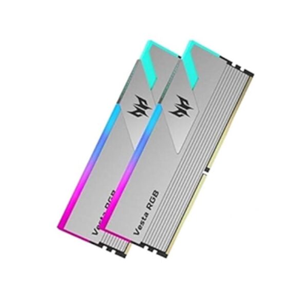Memoria ram ddr4 16gb 2x8gb acer predator vesta - 3200mhz cl16 silver rgb udimm