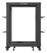 Armario lanberg abierto rack 19 pulgadas 15u -  600x600 negro - Imagen 3