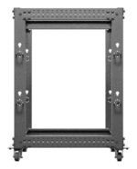 Armario lanberg abierto rack 19 pulgadas 15u -  600x600 negro - Imagen 4