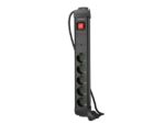 Regleta lanberg sp1 5 tomas schuko proteccion hasta 2500w negra 5m - Imagen 2