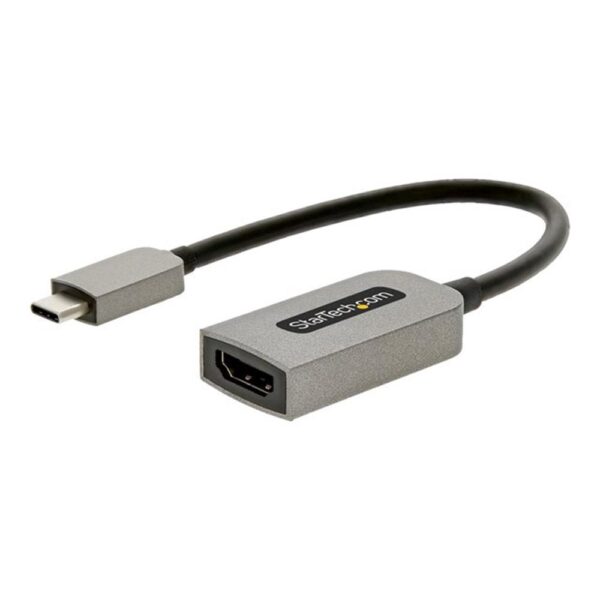 Adaptador usb tipo c a hdmi 4k uhd startech 13cm - macho - hembra - gris