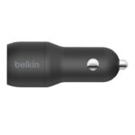 Cargador de coche belkin ccd001bt1mbk 24w 2x usb tipo a + cable lightning a usb tipo a - Imagen 2