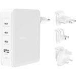 Cargador de pared belkin wch014btwh 140w 3x usb tipo c 1x usb tipo a