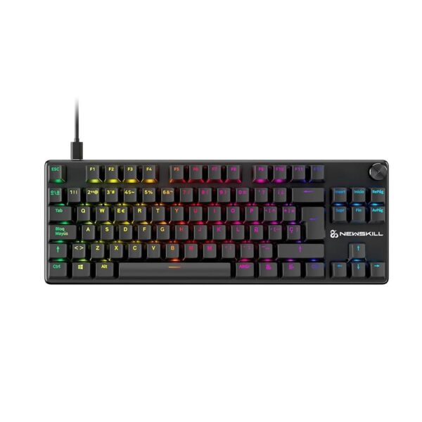 Teclado gaming newskill serike tkl v2 rgb negro
