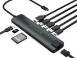 Adaptador conceptronic usb tipo c 9 en 1 hdmi -  usb - c -  pd -  usb 3.0 -  sd -  micro sd -  rj45