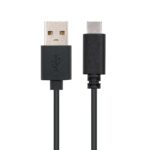 Cable usb 2.0 3a tipo usb - c - m - a - m negro 1.0m nanocable - Imagen 2