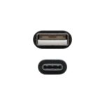Cable usb 2.0 3a tipo usb - c - m - a - m negro 1.0m nanocable - Imagen 3