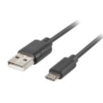 Cable micro usb a usb 2.0 lanberg 3m -  macho - macho -  negro