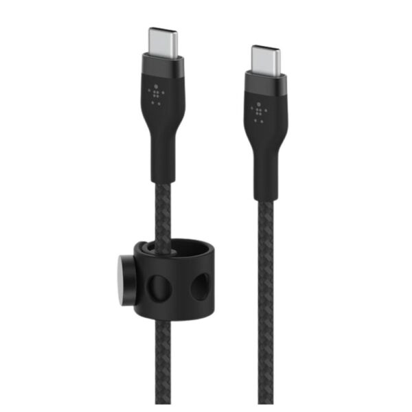 Cable usb tipo c belkin 3m -  macho - macho -  negro -  trenzado