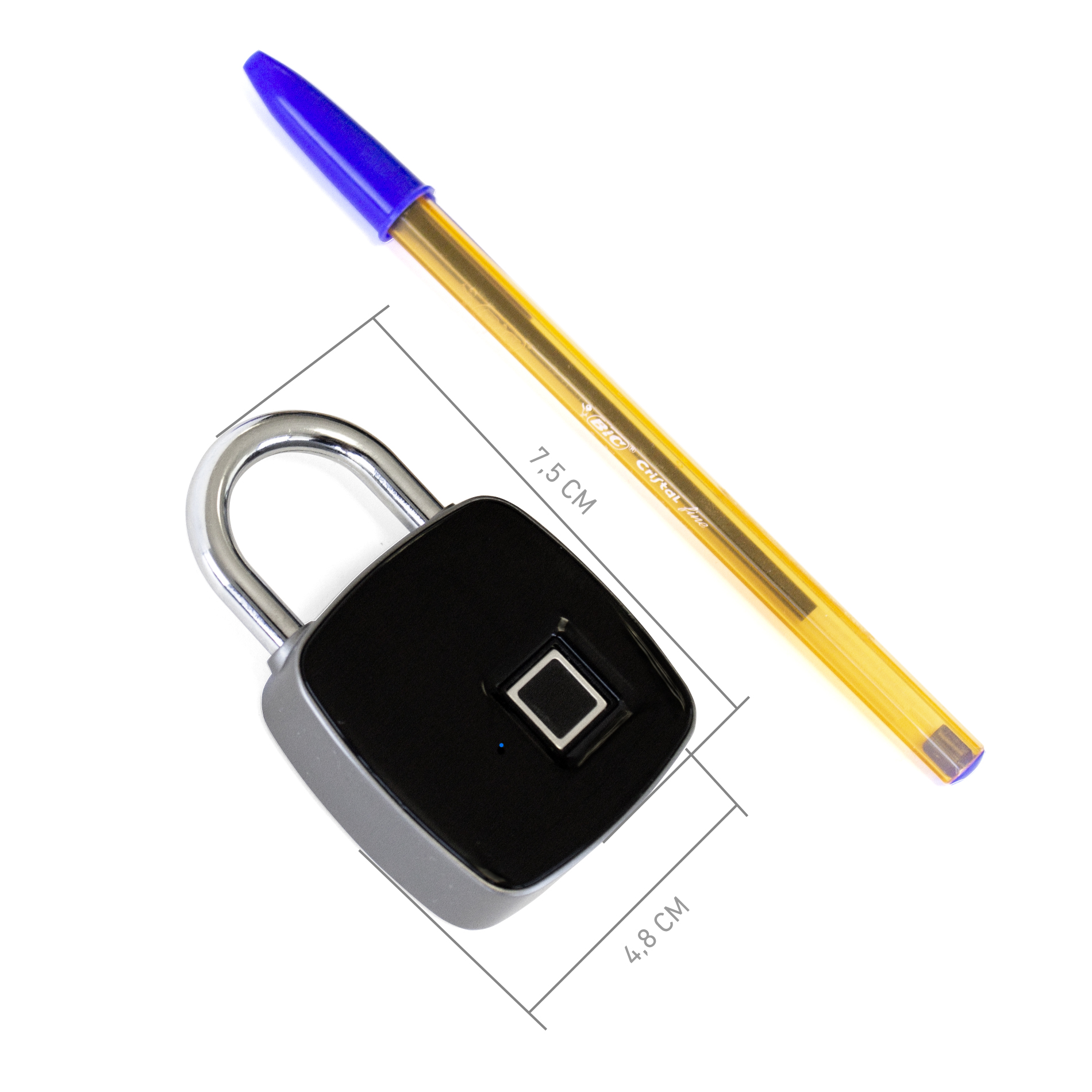 Candado con huella dactilar phoenix - hasta 10 personas distintas - resistente al agua ip65 uso exterior - 1 Candado con huella dactilar phoenix - hasta 10 personas distintas - resistente al agua ip65 uso exterior - Imagen 1