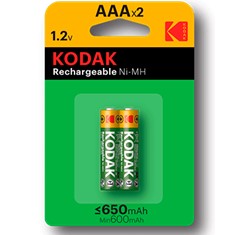 Blister pilas kodak recargables ni - mh aaa lr3 650mah -  blister 2 pilas