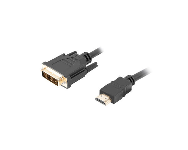 Cable hdmi lanberg macho - dvi - d 18+1 macho single link 0.5m negro