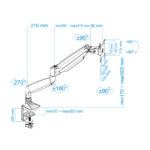 Soporte mesa monitor tooq db3032tnr - s 13 - 32 pulgadas max 9kg - Imagen 3