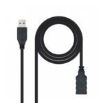 Cable usb(a) 3.0 a usb(a) 3.0 nanocable 2m negro macho - hembra - Imagen 2