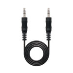 Cable audio estereo jack 3.5mm nanocable 5m -  macho - macho -  negro - Imagen 2