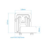 Soporte universal de pared tooq para router mini pc reproductor multimedia - Imagen 5